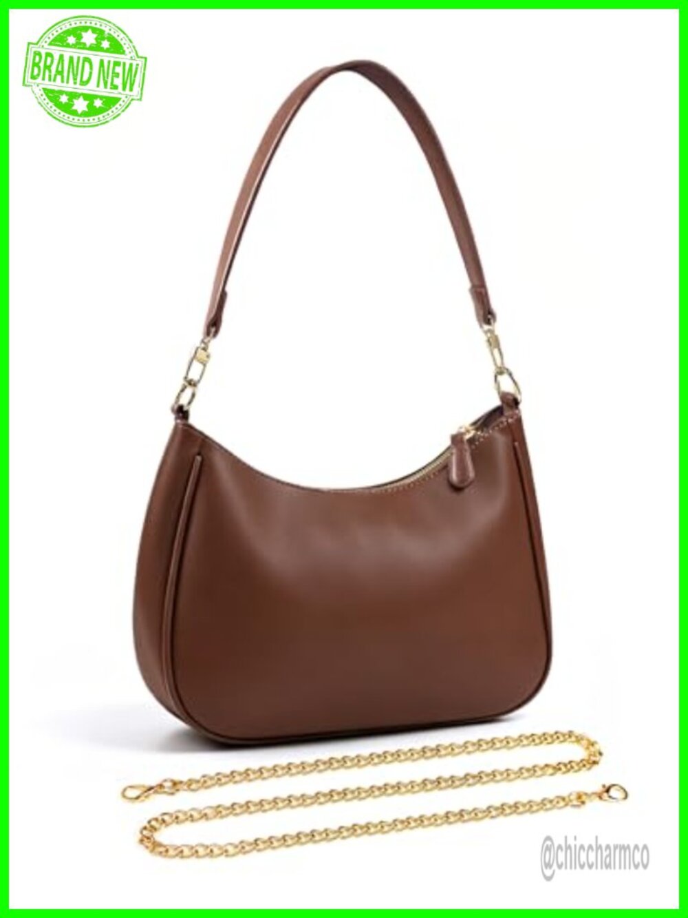 Clear Shoulder Purse Stadium Approved Crossbody Bag Vegan Leather Strap